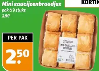 Poiesz Mini saucijzenbroodjes aanbieding