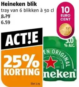 Poiesz Heineken blik aanbieding