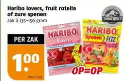 Poiesz Haribo lovers, fruit rotella of zure spenen aanbieding