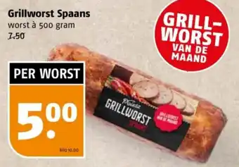 Poiesz Grillworst Spaans worst aanbieding
