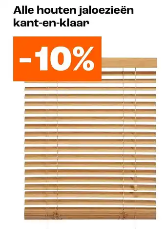 Kwantum Alle houten jaloezieën kant-en-klaar aanbieding
