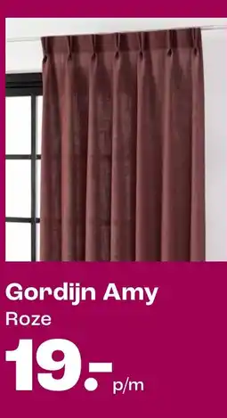 Kwantum Gordijn Amy Roze aanbieding