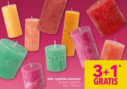 Xenos Alle rustieke kaarsen aanbieding