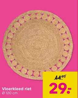 Xenos Vloerkleed riet aanbieding