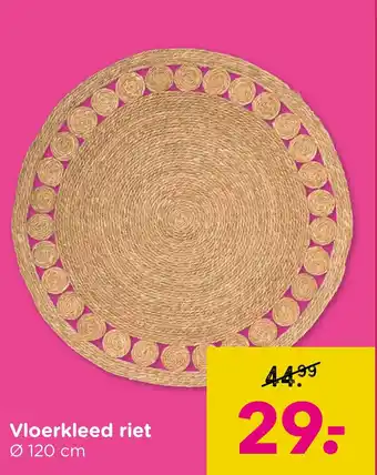 Xenos Vloerkleed riet aanbieding