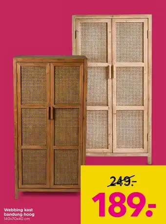 Xenos Webbing kast bandung hoog aanbieding