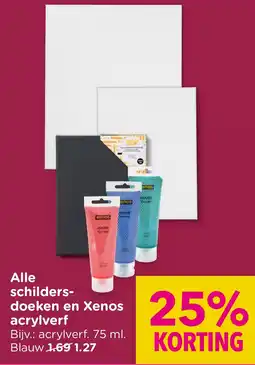 Xenos Alle schilders doeken en Xenos acrylverf aanbieding