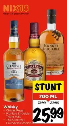 Vomar Voordeelmarkt Whisky aanbieding