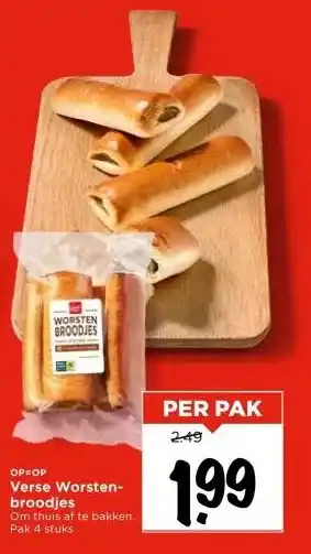 Vomar Voordeelmarkt Verse Worsten- broodjes aanbieding