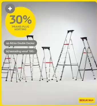 Praxis op Altrex Double Decker bij besteding vanaf 100.- aanbieding