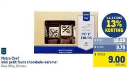 Makro Metro Chef mini petit fours chocolade-karamel aanbieding
