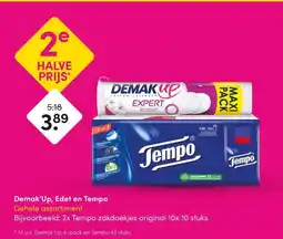 DA Demak'Up, Edet en Tempo Gehele assortiment aanbieding