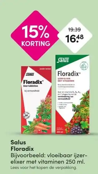 DA Salus Floradix aanbieding