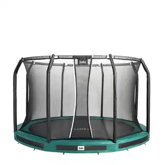 Bol.com Salta Premium Ground - Inground trampoline met veiligheidsnet - ø 396 cm - Groen aanbieding