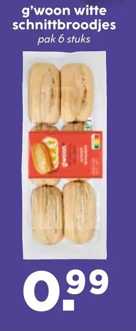 De Boerenschuur G'woon witte schnittbroodjes aanbieding