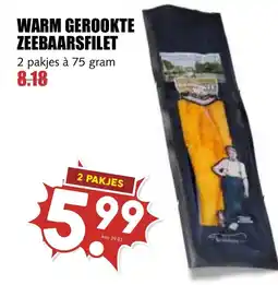 De Boerenschuur Warm gerookte zeebaarsfilet aanbieding