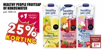 De Boerenschuur Healthy people fruitsap of kokoswater aanbieding