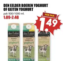 De Boerenschuur Den eelder boeren yoghurt aanbieding
