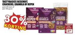 De Boerenschuur Tastybasics beschuit, crackers, granola of repen aanbieding