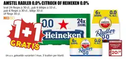 De Boerenschuur Amstel radler 0.0% citroen of heineken 0.0% aanbieding