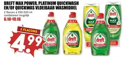 De Boerenschuur Dreft max power, platinum quickwash en/of quickwas vloeibaar wasmiddel aanbieding