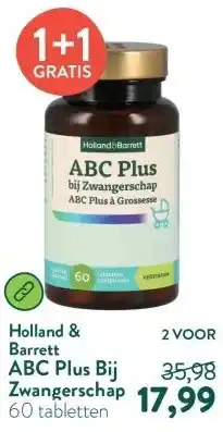 Holland & Barrett ABC Plus Bij Zwangerschap aanbieding