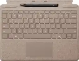 Coolblue Microsoft Surface Pro 13 Inch Type Cover met Slim Pen Duinzand Qwerty aanbieding