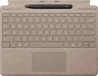 Coolblue Microsoft Surface Pro 13 Inch Type Cover met Slim Pen Duinzand Qwerty aanbieding