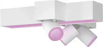 Coolblue Philips Hue Centris Opbouwspot White and Color - Wit - Kruisvorm - 3-spots aanbieding