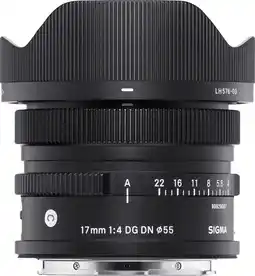 Coolblue Sigma 17mm f/4 Sony E-mount aanbieding