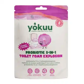 De Online Drogist Yokuu Probiotic 5-in-1 Toilet Foam Explosion Rosemary & Lavender aanbieding