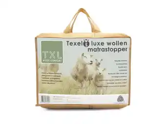 Lidl TXL Comfort Texels Wol Matrastopper 90 x 200-210 cm aanbieding