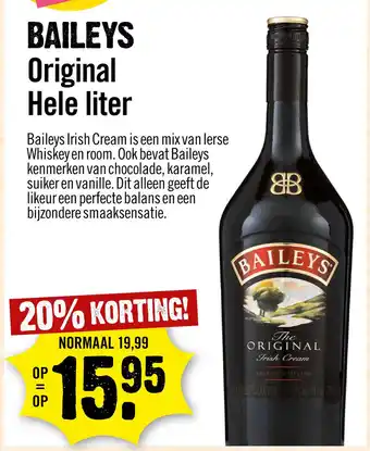 Dirck 3 Baileys irish cream 100 cl aanbieding