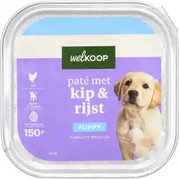 Welkoop Welkoop Paté Puppy - Hondenvoer - Kip - Rijst - 150gram aanbieding