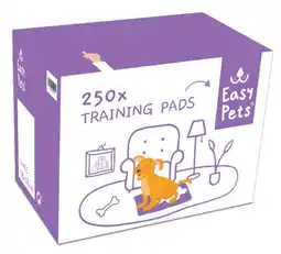 Welkoop EasyPets Puppy - Trainings pads - 58x58cm - Blauw/Wit - 250stuks aanbieding