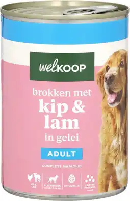 Welkoop Welkoop Brokken in gelei - Hondenvoer - Kip - Lam - 400gram aanbieding