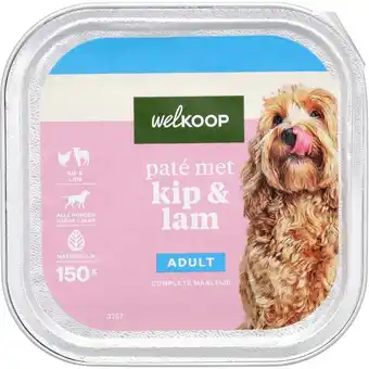 Welkoop Welkoop Paté - Hondenvoer - Kip - Lam - 150gram aanbieding
