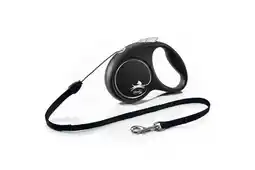 Welkoop Flexi Black Design - Koord - Rollijn - Hondenriem - Kunststof - S - 5 meter aanbieding