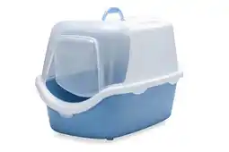 Welkoop Stefanplast Cathy Easy Clean - Kattenbak - Dicht - 56x40x40 cm - Wit Blauw aanbieding