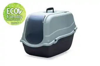 Welkoop Beeztees Eco Romeo - Kattenbak - 57x39x41 cm - Lichtblauw zwart aanbieding