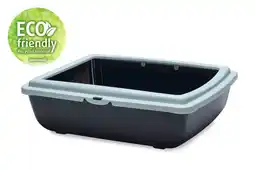 Welkoop Beeztees Eco Juliet - Kattenbak - Gerecycled plastic - Lichtblauw/zwart - 48x38x14 cm aanbieding