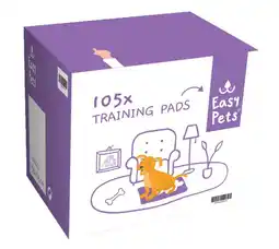 Welkoop EasyPets Puppy - Trainings pads - 58x58cm - Blauw/Wit - 105stuks aanbieding