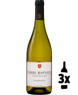 Wijnvoordeel 3 flessen Probeerpakket Pierre Baptiste Chardonnay aanbieding