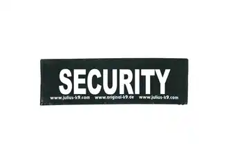 Welkoop JULIUS K9 Label - Halsbandlabel Hond - Zwart Wit - Nylon - Medium aanbieding