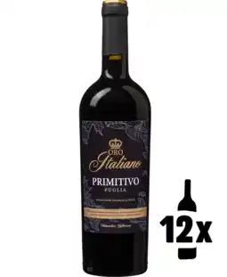 Wijnvoordeel 12 flessen Oro Italiano Primitivo Voordeelpakket aanbieding