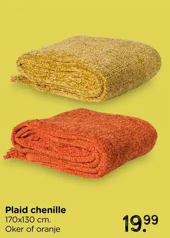 Xenos Plaid chenille aanbieding