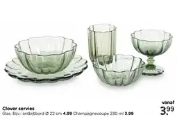 Xenos Clover servies aanbieding