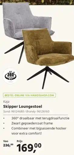 HANOS Skipper Loungestoel aanbieding