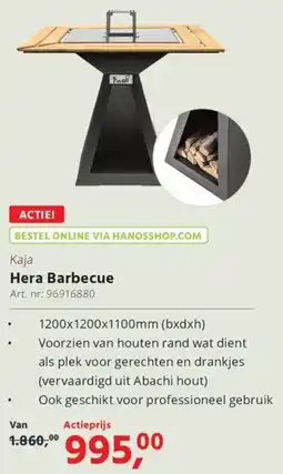 HANOS Hera Barbecue aanbieding