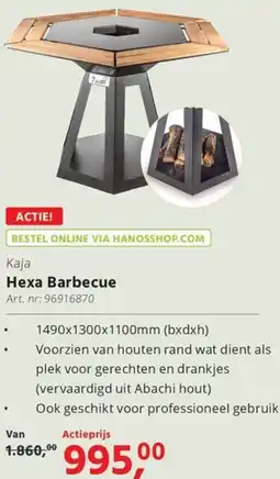 HANOS Hexa Barbecue aanbieding